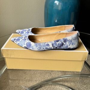 MICHAEL Michael Kors Arianna Floral Printed Canvas Flats = US6.5